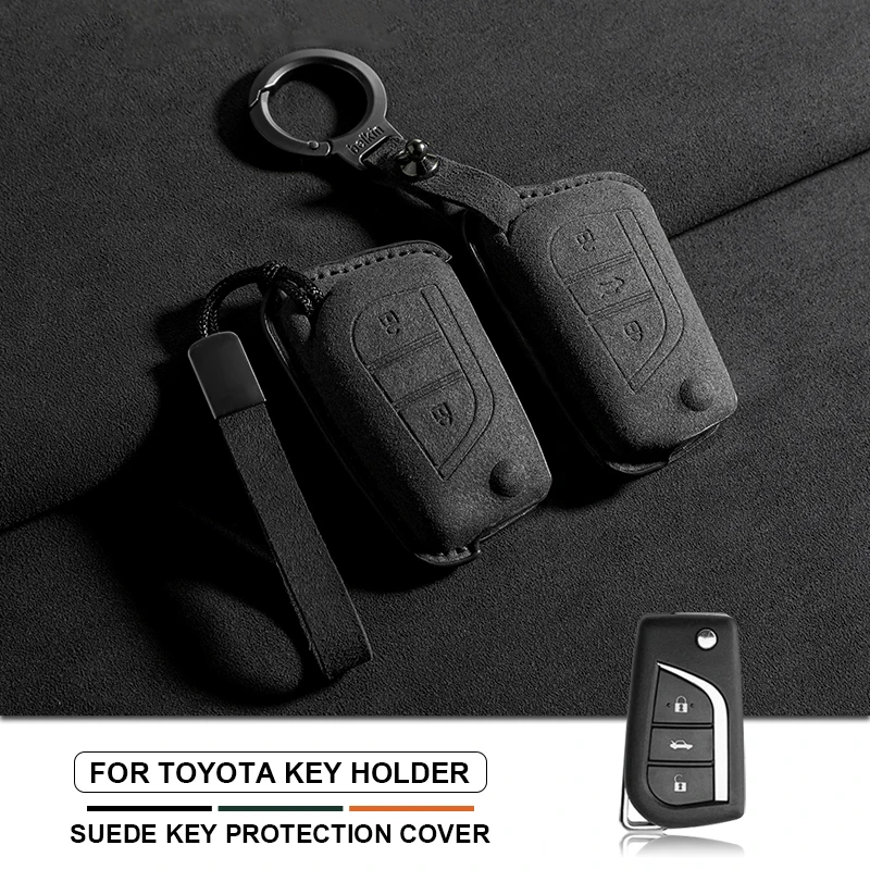 Suede Car Key Cover Case Protect Shell Buckle For Toyota Corolla Camry Highlander RaV4 Levin Reiz Hilux Car Keychain Accessories
Suede Car Key Cover Case Protect Shell Buckle For Toyota Corolla Camry Highlander RaV4 Levin Reiz Hilux Car Keychain Accessories