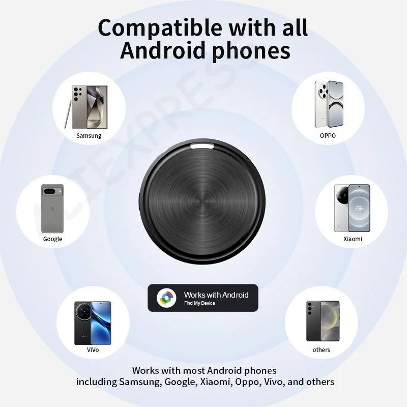 Mini GPS Tracker Suitable for Android Car, Pet Locator for Key Wallet Bags with 1-piece Google Find My Device App
Mini GPS Tracker Suitable for Android Car, Pet Locator for Key Wallet Bags with 1-piece Google Find My Device App