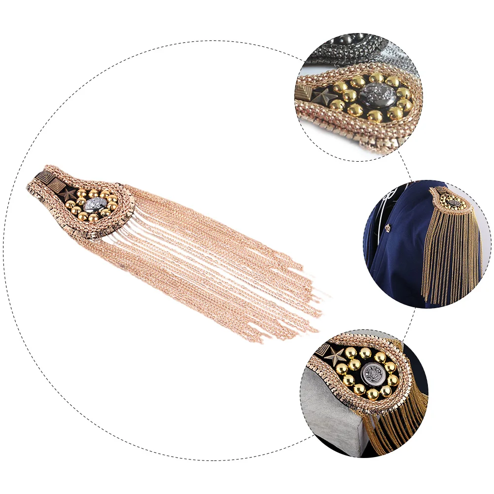 2PCS Fashion Brooch Shoulder Epaulets Tassel Decor Epaulettes Fringe Epaulets Tassels All match Badge
2PCS Fashion Brooch Shoulder Epaulets Tassel Decor Epaulettes Fringe Epaulets Tassels All match Badge