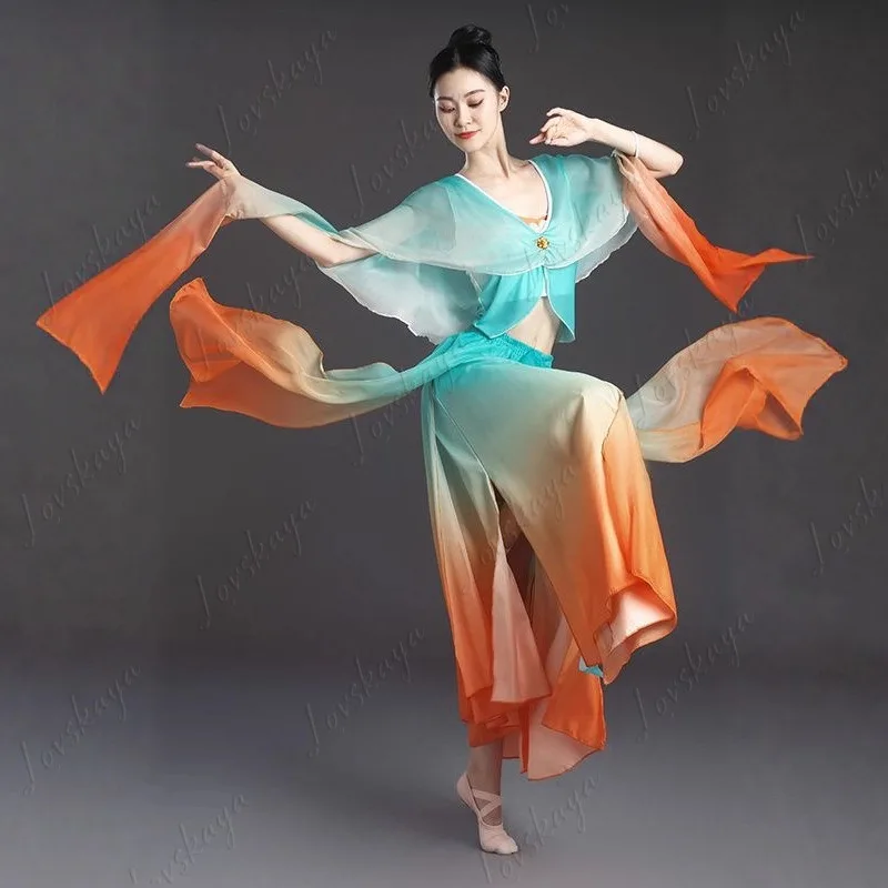 Ancient Style Exotic Flowy Classical Dance Outfit Women Performance Set
Ancient Style Exotic Flowy Classical Dance Outfit Women Performance Set