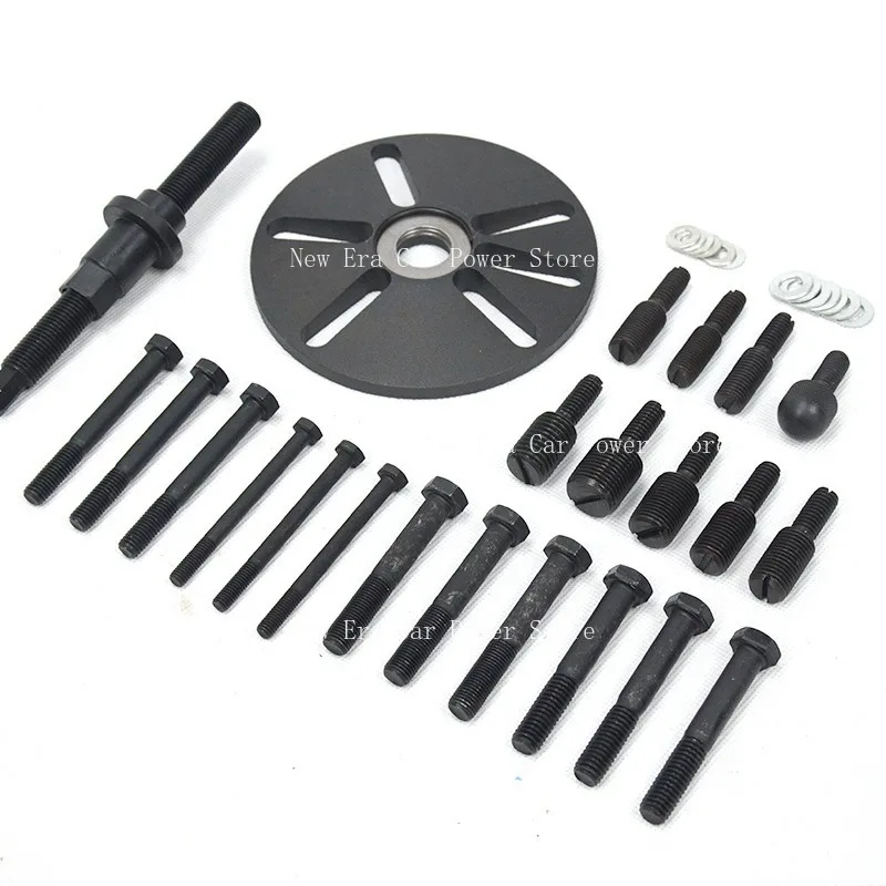 Набор из 25 предметов для разборки шкива коленчатого вала ГРМ с 4 слотами и 9 резьбовыми адаптерами
Набор из 25 предметов для разборки шкива коленчатого вала ГРМ с 4 слотами и 9 резьбовыми адаптерами