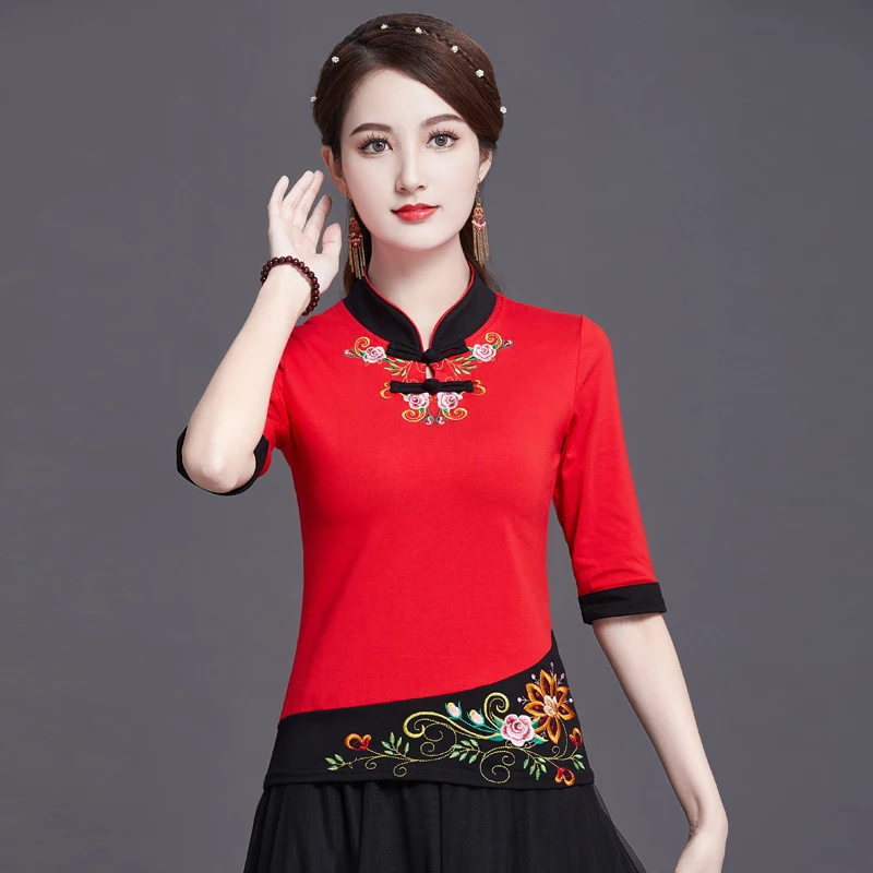 Embroidered shirts chinese blouses for women traditional clothes Cotton clothing for women tang suit cheongsam vintage top hanfu
Embroidered shirts chinese blouses for women traditional clothes Cotton clothing for women tang suit cheongsam vintage top hanfu