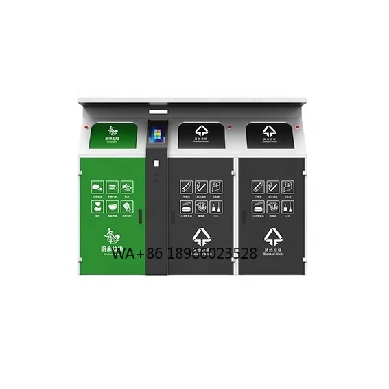 3 Compartments Outdoor GPS Positioning Automatic Weighing Smart LCD Screen Intelligent Waste Classification Bin
3 Compartments Outdoor GPS Positioning Automatic Weighing Smart LCD Screen Intelligent Waste Classification Bin