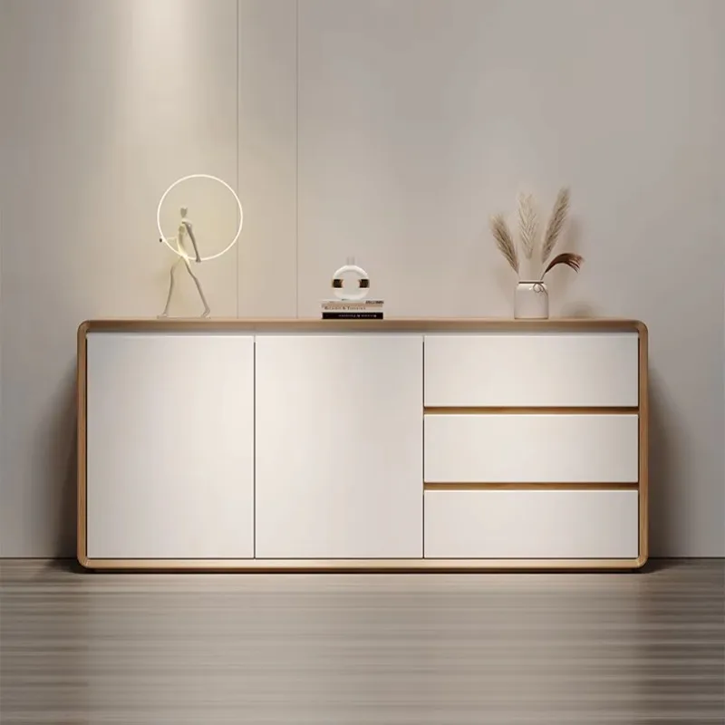 Wooden white dining cabinet with wall foyer storage wall side dining cabinet modern simple Nordic solid wood modern
Wooden white dining cabinet with wall foyer storage wall side dining cabinet modern simple Nordic solid wood modern