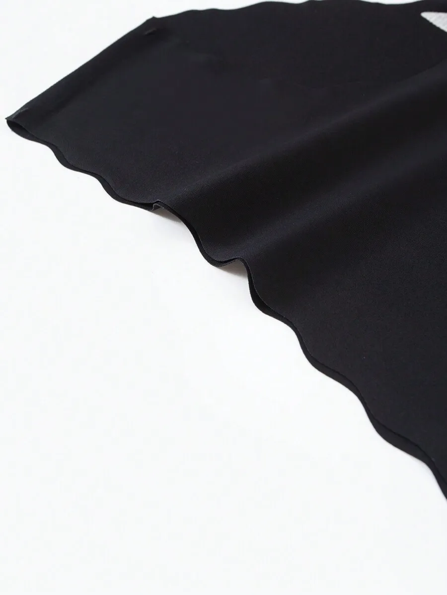 Womens Black Scallop Edge Briefs With Slight Stretch Comfortable Underwear
Womens Black Scallop Edge Briefs With Slight Stretch Comfortable Underwear