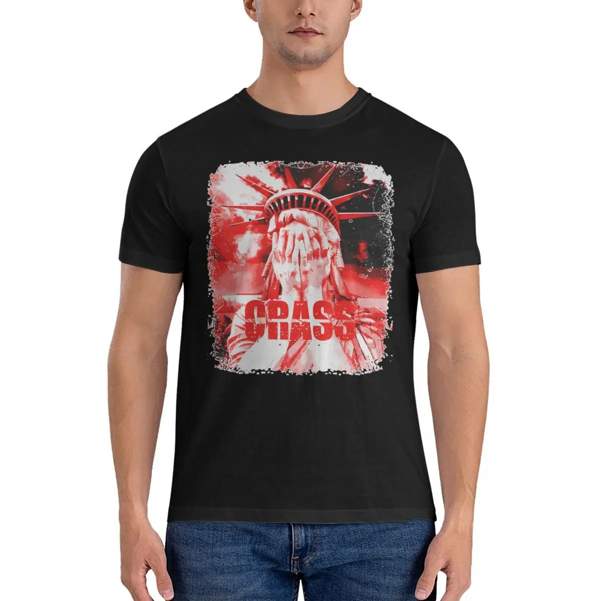 Мужские футболки Merch, забавная футболка из 100% хлопка, футболка с коротким рукавом Crass, топы с круглым вырезом, Новое поступление
Мужские футболки Merch, забавная футболка из 100% хлопка, футболка с коротким рукавом Crass, топы с круглым вырезом, Новое поступление