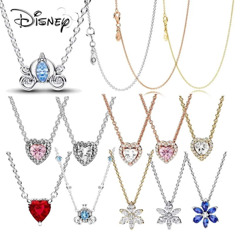 Disney Crown New Fashionable Shiny Heart Pendant Collier Necklace, Suitable for Women Pan DIY Beads High Quality Jewelry Gift
Disney Crown New Fashionable Shiny Heart Pendant Collier Necklace, Suitable for Women Pan DIY Beads High Quality Jewelry Gift