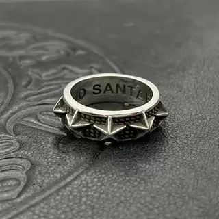 S925 Pure Silver thai silver retro rivet star ring men and women pentagram cody sanderson style men domineering index finger
S925 Pure Silver thai silver retro rivet star ring men and women pentagram cody sanderson style men domineering index finger