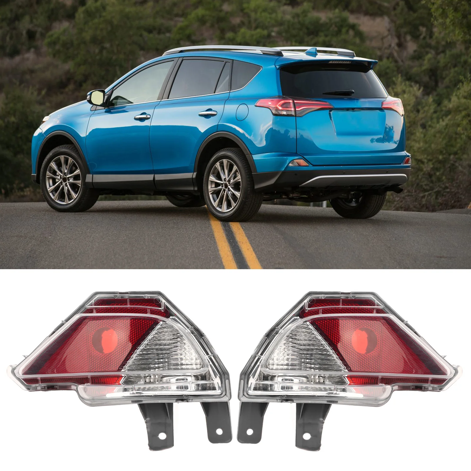 Rear Bumper Reflector Light Waterproof Reflector Light Stop Lamp for 2016 2017 2018 81480 0R040 814800R040
Rear Bumper Reflector Light Waterproof Reflector Light Stop Lamp for 2016 2017 2018 81480 0R040 814800R040