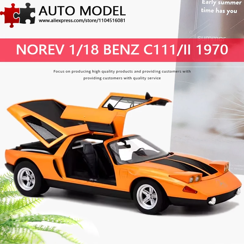Коллекционная модель автомобиля Mercedes-Benz C 111/II 1970 года с раскладными дверями, масштаб 1:18, Norev, реалистичная модель из литого металла, коллекционный сувенир из сплава, подарок для мальчиков и взрослых, подарок на день рождения, с поднимающими
Коллекционная модель автомобиля Mercedes-Benz C 111/II 1970 года с раскладными дверями, масштаб 1:18, Norev, реалистичная модель из литого металла, коллекционный сувенир из сплава, подарок для мальчиков и взрослых, подарок на день рождения, с поднимающими