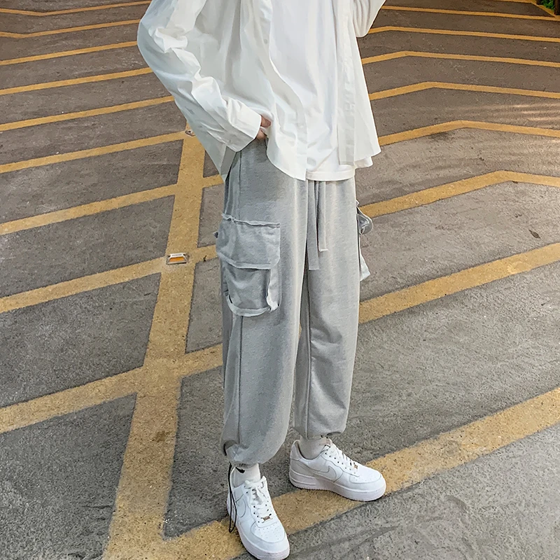 Casual Pants Men American Retro All-match High Street Harajuku Ankle-Length Safari Style Pockets Autumn Popular Baggy Students
Casual Pants Men American Retro All-match High Street Harajuku Ankle-Length Safari Style Pockets Autumn Popular Baggy Students