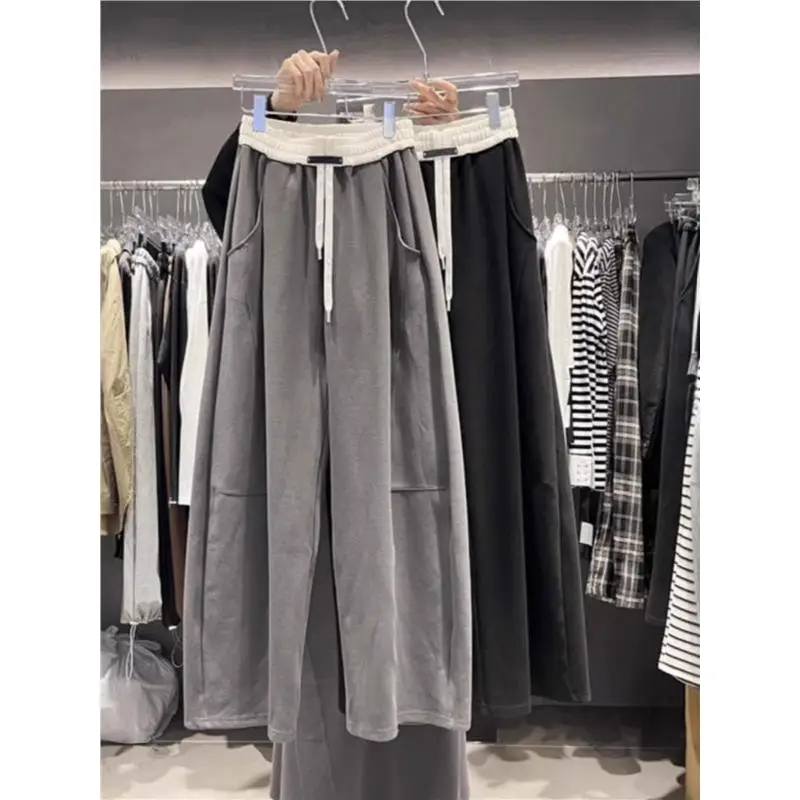 Осенние мужские повседневные брюки большого размера с цветовыми блоками, длинные, на шнурке, с эластичным поясом, свободные, струящиеся, в пол, для пар
Осенние мужские повседневные брюки большого размера с цветовыми блоками, длинные, на шнурке, с эластичным поясом, свободные, струящиеся, в пол, для пар