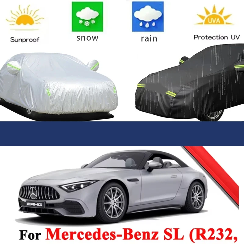 For Mercedes-Benz SL R232 SL43 SL55 SL63 2022-2026 Full Car Covers Outdoor Sun Anti UV Rain Snow Dust Protection Oxford Cloth
For Mercedes-Benz SL R232 SL43 SL55 SL63 2022-2026 Full Car Covers Outdoor Sun Anti UV Rain Snow Dust Protection Oxford Cloth
