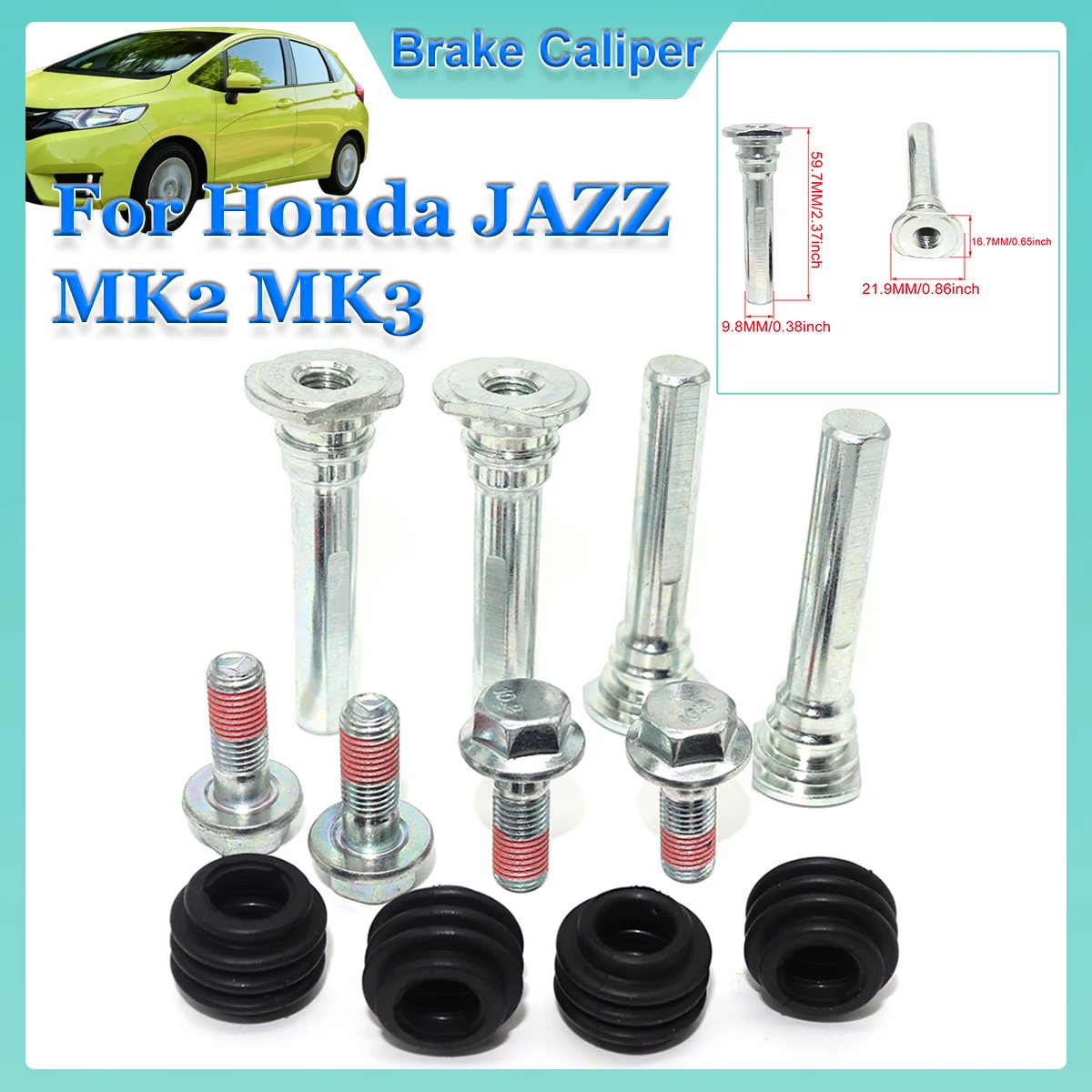 Rear Lower Left Right Upper For Honda JAZZ MK2 MK3 02- 239MM Caliper Cylinder Slider Guide Pin For Bushing Boot Seal Repair Kit
Rear Lower Left Right Upper For Honda JAZZ MK2 MK3 02- 239MM Caliper Cylinder Slider Guide Pin For Bushing Boot Seal Repair Kit