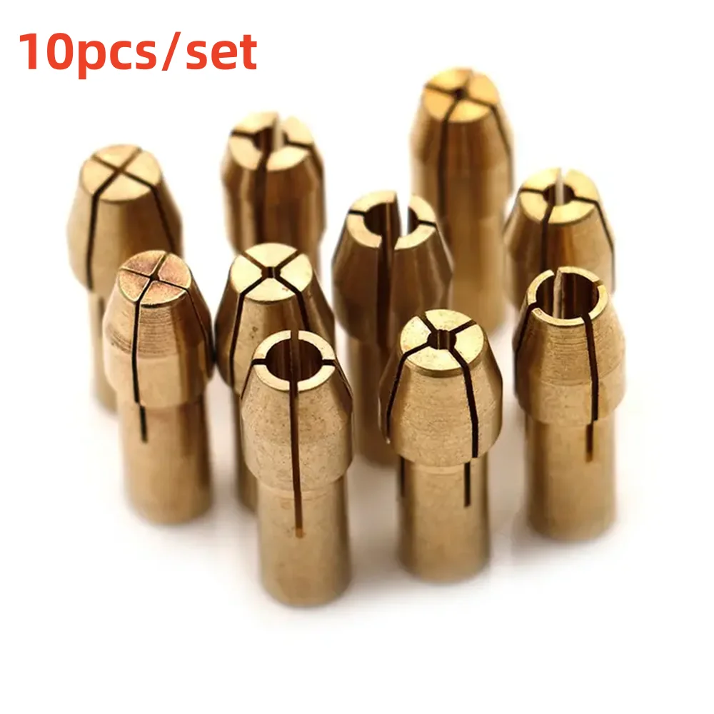 10Pcs/Set Mini Drill Chucks Adapter 0.5mm-3.2mm Mini Drill Chucks Chuck Adapter Micro Collet Brass For Power Rotary Tool
10Pcs/Set Mini Drill Chucks Adapter 0.5mm-3.2mm Mini Drill Chucks Chuck Adapter Micro Collet Brass For Power Rotary Tool