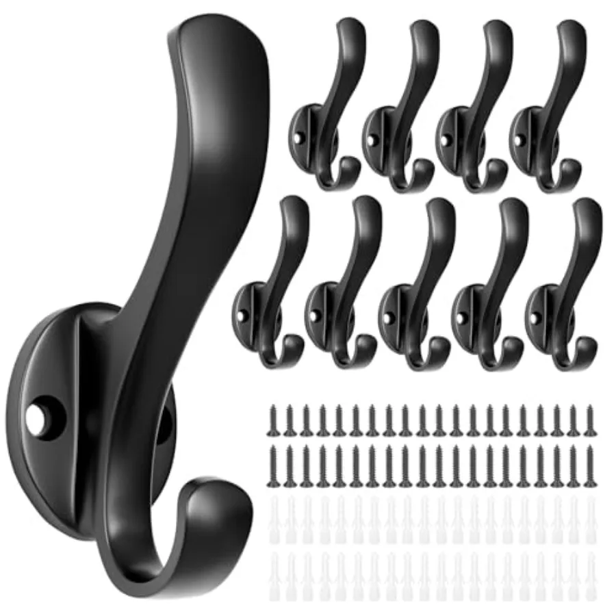 Coat Hooks Heavy Duty - Durable wall Mounted Hooks Aluminum Alloy Towel Hooks for Hanging Towel Key Robe Scarf Entryway Cubicle
Coat Hooks Heavy Duty - Durable wall Mounted Hooks Aluminum Alloy Towel Hooks for Hanging Towel Key Robe Scarf Entryway Cubicle