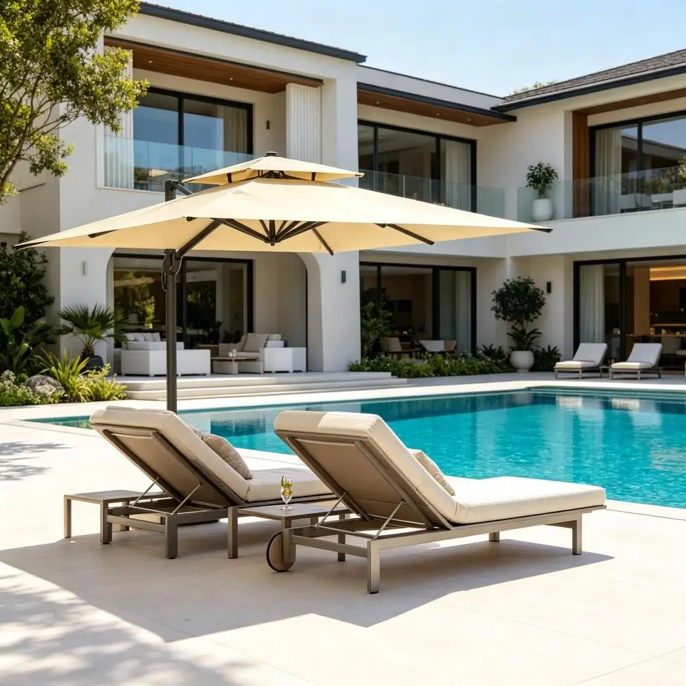 Ye Modern Outdoor Canopy Cantilever Offset Garden Umbrella (1 Cross Base & 1 Umbrella Included, No Counterweight Base)
Ye Modern Outdoor Canopy Cantilever Offset Garden Umbrella (1 Cross Base & 1 Umbrella Included, No Counterweight Base)