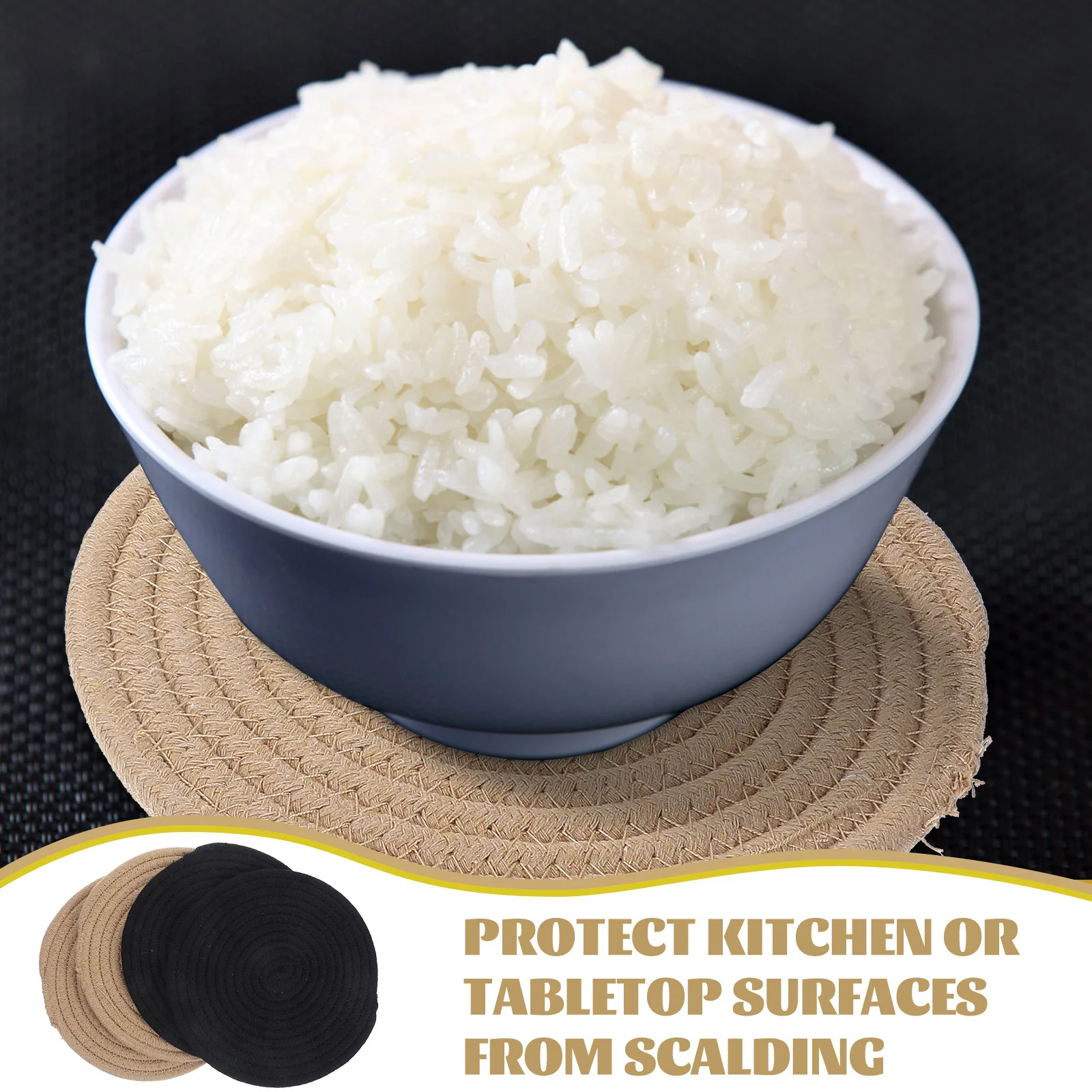 4Pcs Handmade Woven Cotton Pot Holders Heat-Resistant Placemats Dining Table Decor Protective Mats Woven Potholder
4Pcs Handmade Woven Cotton Pot Holders Heat-Resistant Placemats Dining Table Decor Protective Mats Woven Potholder