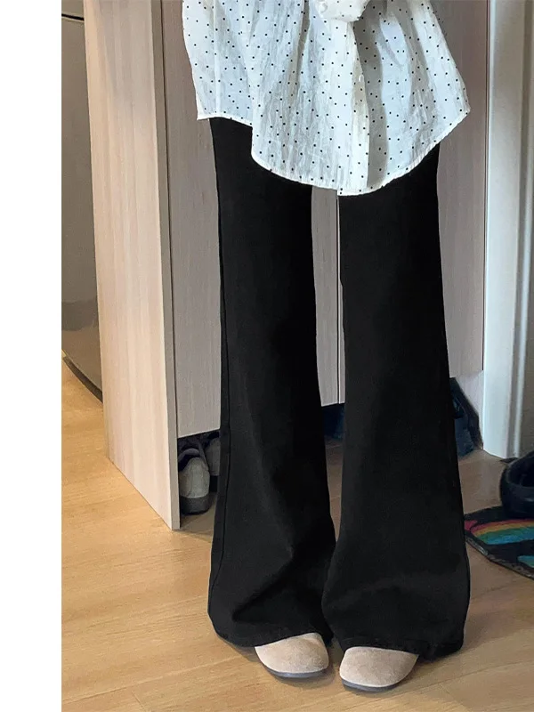 High Waist Black Wide Leg Denim Jeans Women's Loose Fit Bootcut Pants Casual Wear All Seasons High Elasticity Ladies Jeans
High Waist Black Wide Leg Denim Jeans Women's Loose Fit Bootcut Pants Casual Wear All Seasons High Elasticity Ladies Jeans