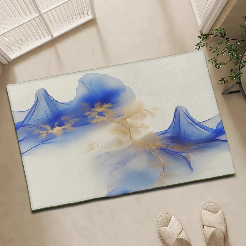 Bedroom Carpet in the Living Room New Lounge Rug Fashion Blue Mist Painting Home Doormat Entrance Door Bath Mat For Kitchen Rugs
Bedroom Carpet in the Living Room New Lounge Rug Fashion Blue Mist Painting Home Doormat Entrance Door Bath Mat For Kitchen Rugs