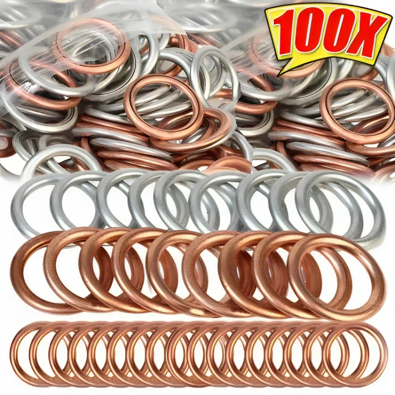 Auto Pan Oil Drain Gasket Oil Drain Bolt Gasket Aluminum Copper Oil Drain Plug Gasket for Volkswagen Audi Replaceable Parts
Auto Pan Oil Drain Gasket Oil Drain Bolt Gasket Aluminum Copper Oil Drain Plug Gasket for Volkswagen Audi Replaceable Parts
