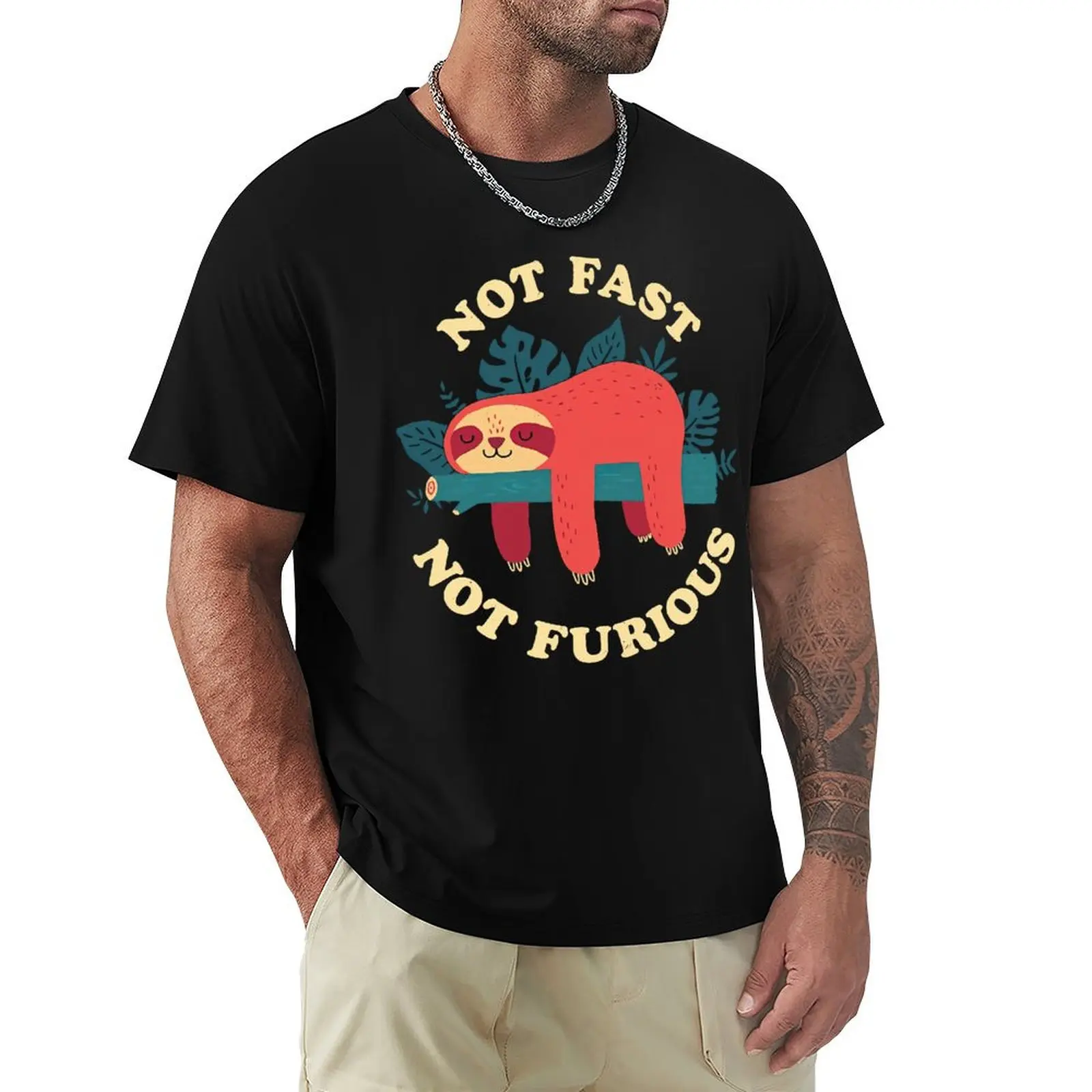 Not Fast Not Furious Funny Sloth Design T Shirt Harajuku Short Sleeve T-shirt 100% Cotton Graphics Tshirt Tops
Not Fast Not Furious Funny Sloth Design T Shirt Harajuku Short Sleeve T-shirt 100% Cotton Graphics Tshirt Tops