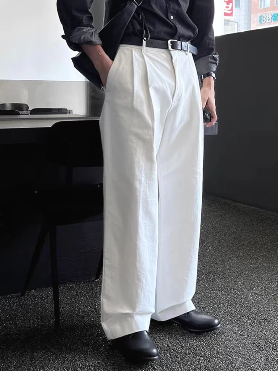 Advanced White Men's American Loose Straight Leg Pants Casual Versatile Workwear Trousers Faionable Long Pants
Advanced White Men's American Loose Straight Leg Pants Casual Versatile Workwear Trousers Faionable Long Pants