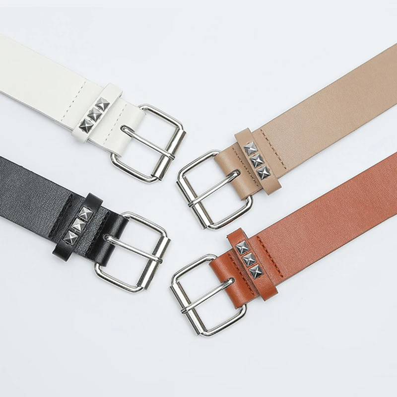 Square Bead Rivet Belt Women Fashion Waist Belt PU Leather Metal Pin Buckle Ladies Studded Decorative Waistband For Jeans Dress
Square Bead Rivet Belt Women Fashion Waist Belt PU Leather Metal Pin Buckle Ladies Studded Decorative Waistband For Jeans Dress