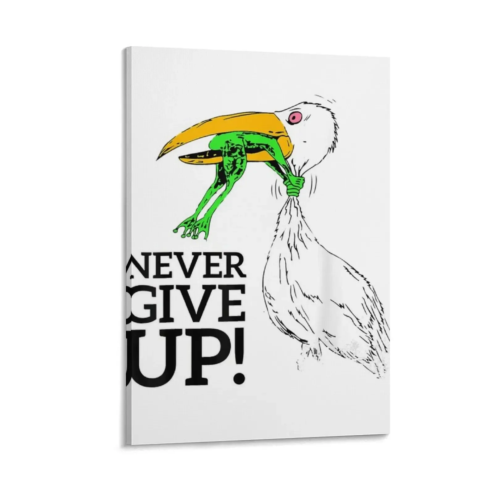 Never give up stork and frog Canvas Painting wallpapers home decor Wall decoration frame canvas wall decoration
Never give up stork and frog Canvas Painting wallpapers home decor Wall decoration frame canvas wall decoration