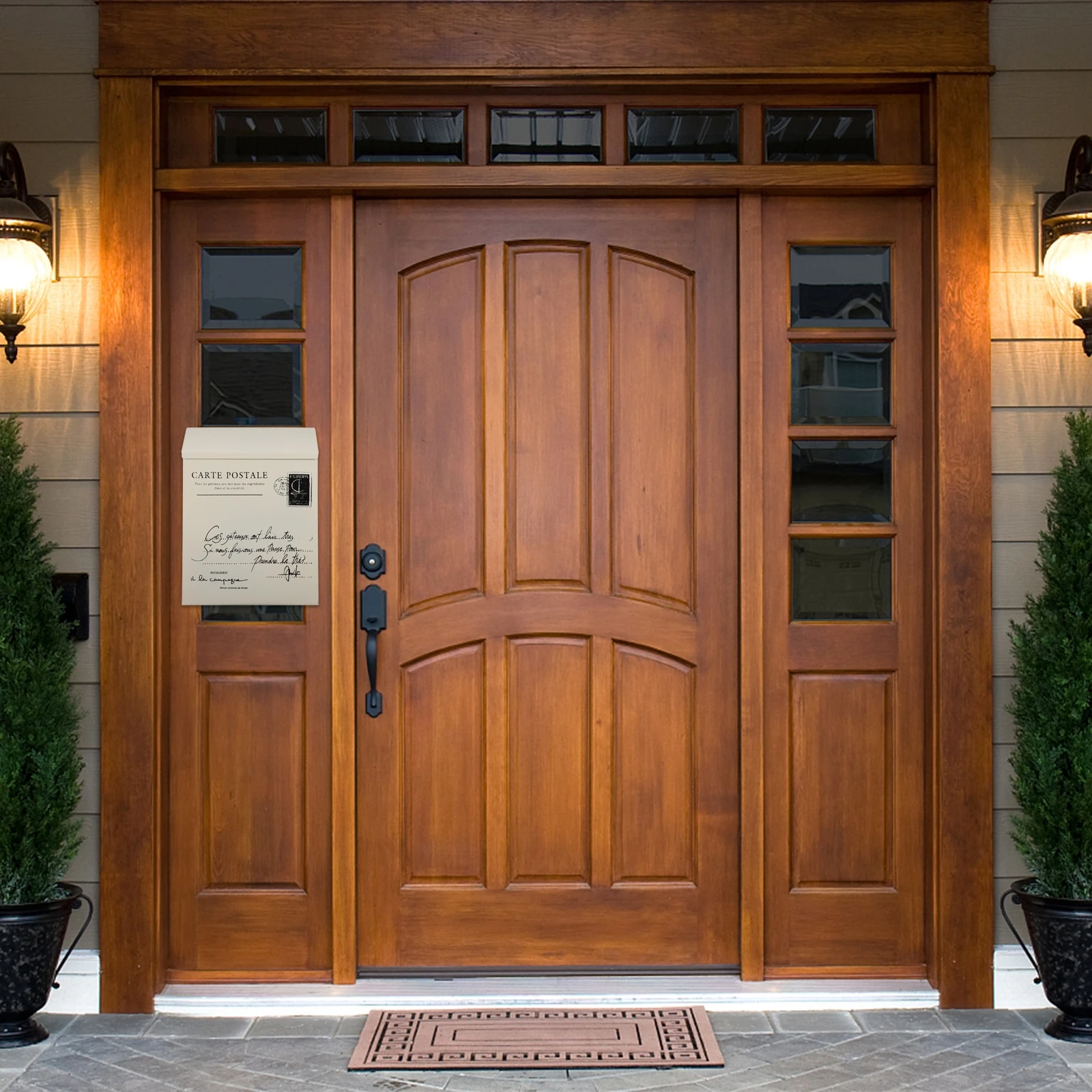 Retro Mailbox Cute Mailboxes for outside Wall Mount White House Mounted Rustic Farmhouse Locked Iron Sheet Decorative
Retro Mailbox Cute Mailboxes for outside Wall Mount White House Mounted Rustic Farmhouse Locked Iron Sheet Decorative