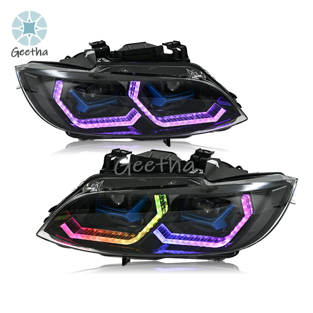 Светодиодные фары с дневными ходовыми огнями RGB для BMW E92 E93 328i 335i Coupe 2007-2010 годов выпуска, проекционные фары
Светодиодные фары с дневными ходовыми огнями RGB для BMW E92 E93 328i 335i Coupe 2007-2010 годов выпуска, проекционные фары