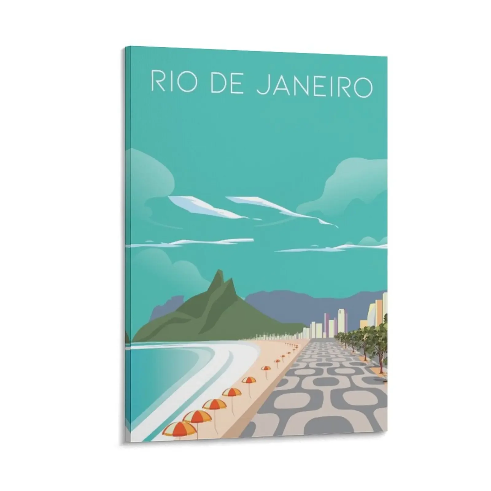 Rio re janeiro brazil travel poster street blue beach summer Canvas Painting anime decoration
Rio re janeiro brazil travel poster street blue beach summer Canvas Painting anime decoration