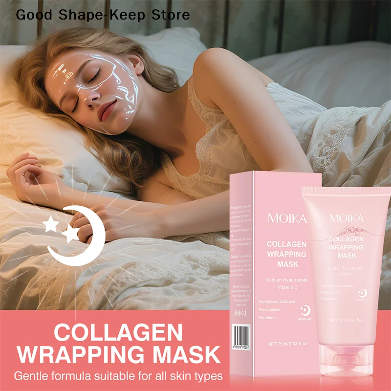 MOIKA Collagen Wrapping Mask Overnight Nighttime Moisturizing Peel-Off for Fresh Plump Complexion Skin Care
MOIKA Collagen Wrapping Mask Overnight Nighttime Moisturizing Peel-Off for Fresh Plump Complexion Skin Care