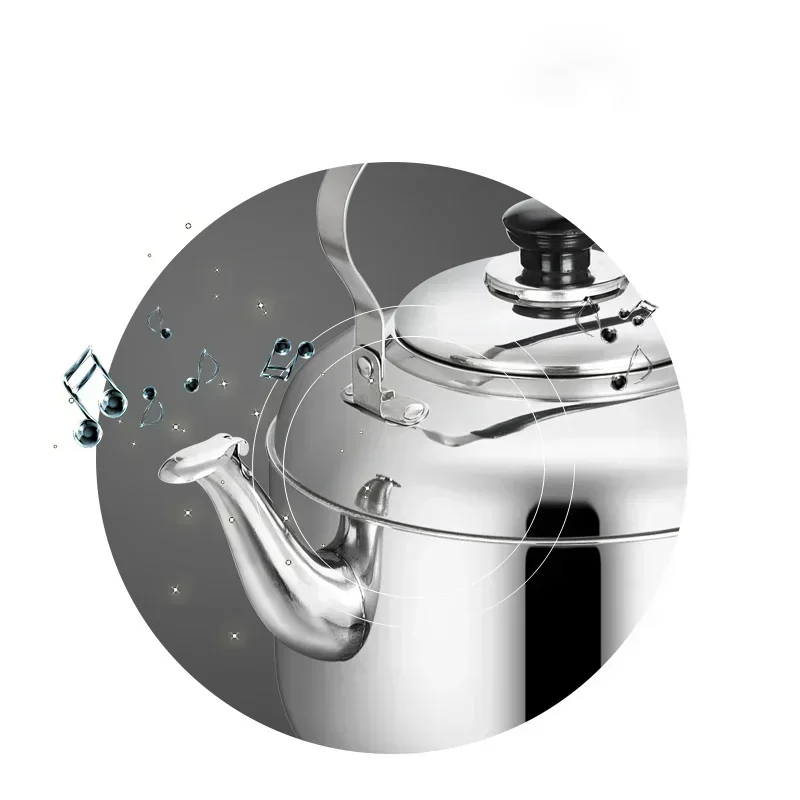 Stainless Steel Kettle, Induction Cooker, Whistle Gas Flat Bottom Large Capacity Household Gas Plus Soup Pot Sounding Kettle
Stainless Steel Kettle, Induction Cooker, Whistle Gas Flat Bottom Large Capacity Household Gas Plus Soup Pot Sounding Kettle