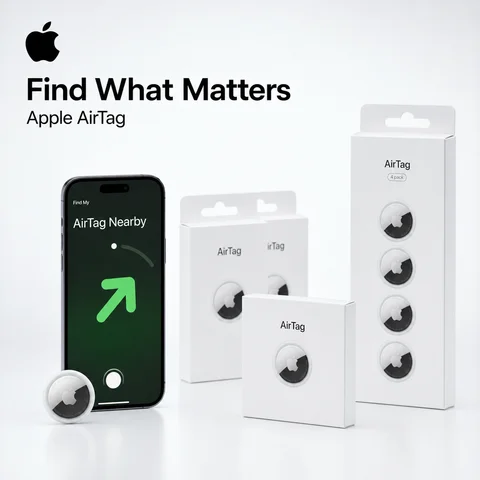 Apple AirTag 1st Generation Bluetooth Item Finder Tracker for Keys Bags Luggage Find My Precision Finding 1 2 4 Pack IP67 NFC