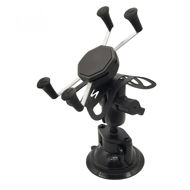 X-grip Phone Holder with Double socket arm and Suction Cup for Windsheild/Glass/Dashboard Mount Compatible with Ram Mount
X-grip Phone Holder with Double socket arm and Suction Cup for Windsheild/Glass/Dashboard Mount Compatible with Ram Mount
