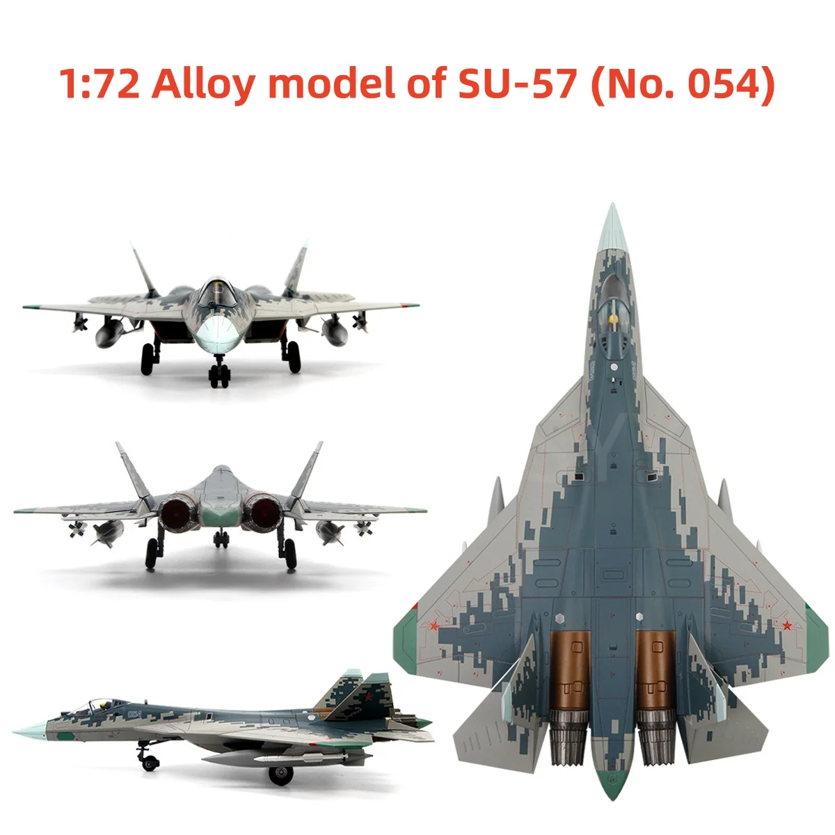 1:72 русская SU57 SU-57 054 невидимая модель истребителя готовая коллекционная модель из сплава Zhuhai Air Show самолет для дома
1:72 русская SU57 SU-57 054 невидимая модель истребителя готовая коллекционная модель из сплава Zhuhai Air Show самолет для дома