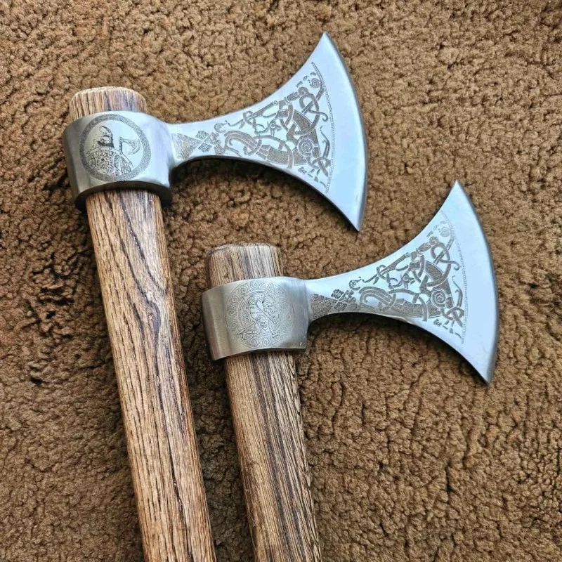 Nordic Tactical Axe Steel Viking Ax Tourist Axe Camping Supplies Professional Hatchet for Cutting Wood Ax Survival Self Defense
Nordic Tactical Axe Steel Viking Ax Tourist Axe Camping Supplies Professional Hatchet for Cutting Wood Ax Survival Self Defense