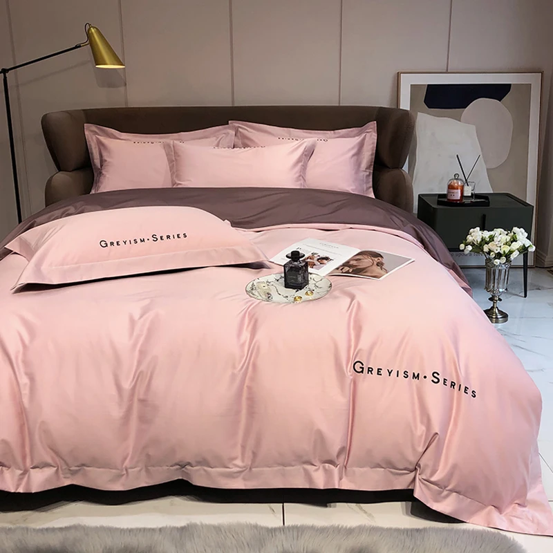2024 Long-staple Cotton Four-piece Bed Linen New Stitching Embroidery Plain Color Cotton Bedding Light Luxury Style Pink Coffee
2024 Long-staple Cotton Four-piece Bed Linen New Stitching Embroidery Plain Color Cotton Bedding Light Luxury Style Pink Coffee
