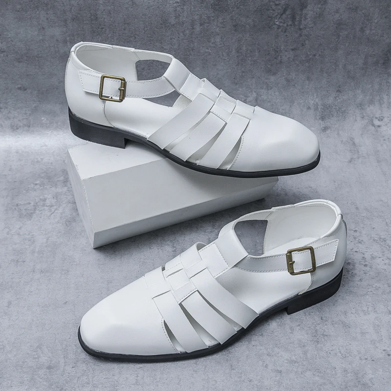 Summer New Men Fashion Sandals PU Black and White Breathable Outdoor Comfortable Walking Sandals Size 38-46 Men Sandals
Summer New Men Fashion Sandals PU Black and White Breathable Outdoor Comfortable Walking Sandals Size 38-46 Men Sandals