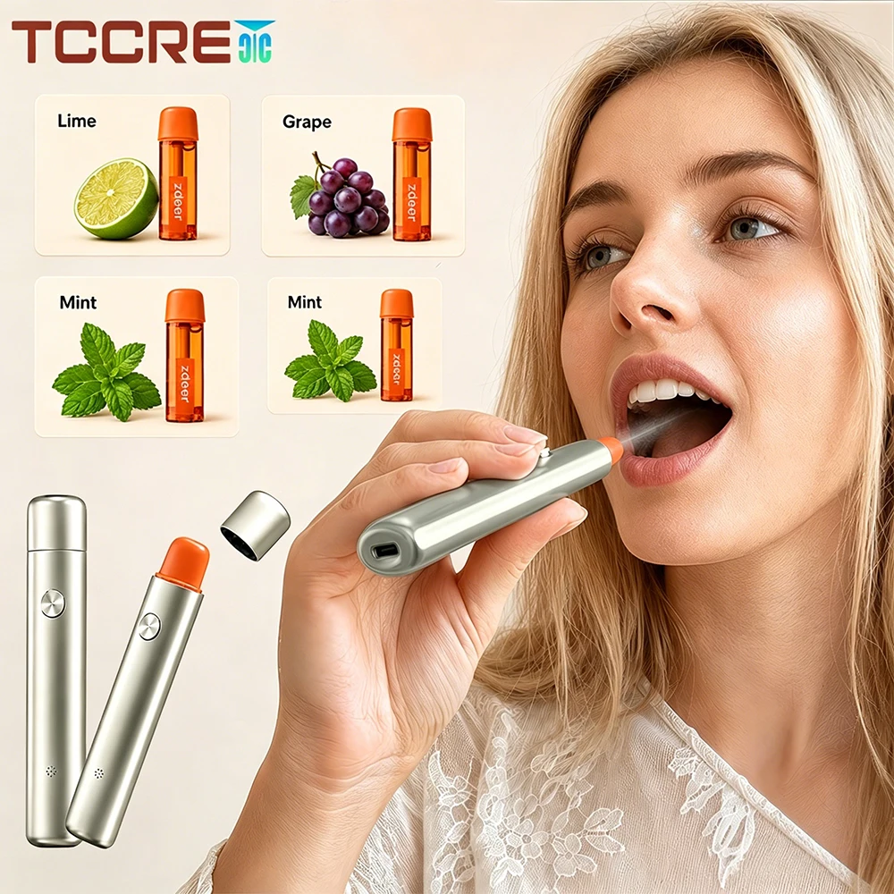 Electric Cool Breath Spray, Probiotic Fresh Mouth Spray for Bad Breath & Dry Mouth, Rechargeable Oral Spray, 7 Flavor Cartridges
Electric Cool Breath Spray, Probiotic Fresh Mouth Spray for Bad Breath & Dry Mouth, Rechargeable Oral Spray, 7 Flavor Cartridges