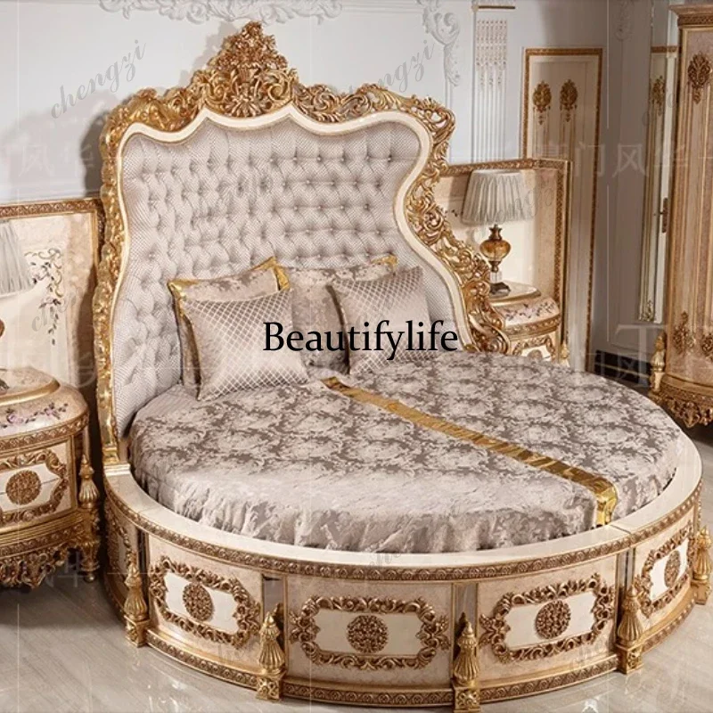 PPP European Luxury Bed Solid Wood Princess Unique Romantic Adult Quality Designer Bed Modern Sleeping Wedding Beliche Furniture
PPP European Luxury Bed Solid Wood Princess Unique Romantic Adult Quality Designer Bed Modern Sleeping Wedding Beliche Furniture