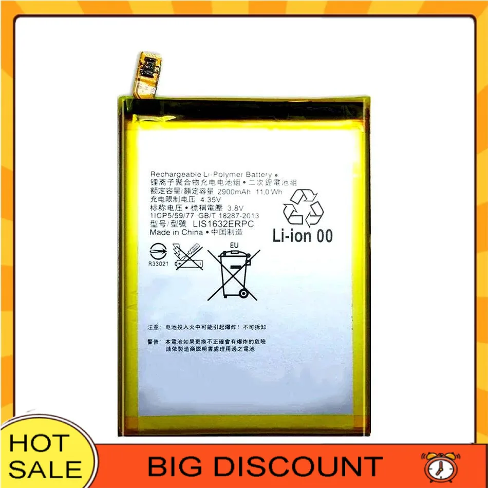 2900mAh Stable Long-Lasting Mobile Phone Battery For Sony Xperia XZ Xzs F8331 F8332 LIS1632ERPC
2900mAh Stable Long-Lasting Mobile Phone Battery For Sony Xperia XZ Xzs F8331 F8332 LIS1632ERPC