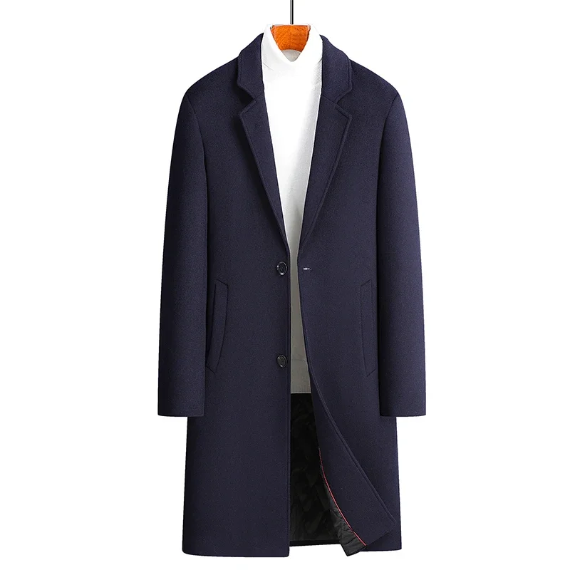 Wool 54.3% autumn and winter new men's woolen coat medium and long suit collar cotton thickened woolen coat men's coat
Wool 54.3% autumn and winter new men's woolen coat medium and long suit collar cotton thickened woolen coat men's coat
