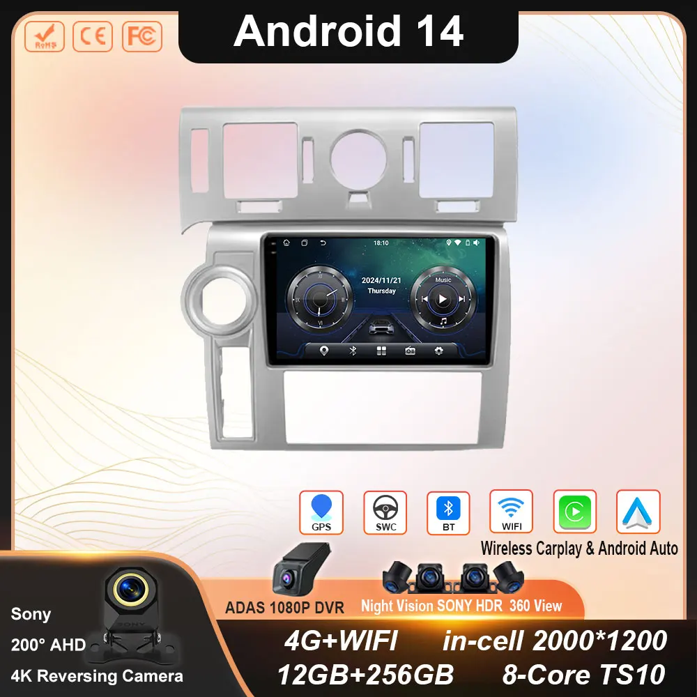For Hummer H2 E85 2007 - 2009 Android Auto Car Multimedia Radio Video Player GPS Navigation WIFI 4G Wireless Carplay No 2din DVD
For Hummer H2 E85 2007 - 2009 Android Auto Car Multimedia Radio Video Player GPS Navigation WIFI 4G Wireless Carplay No 2din DVD