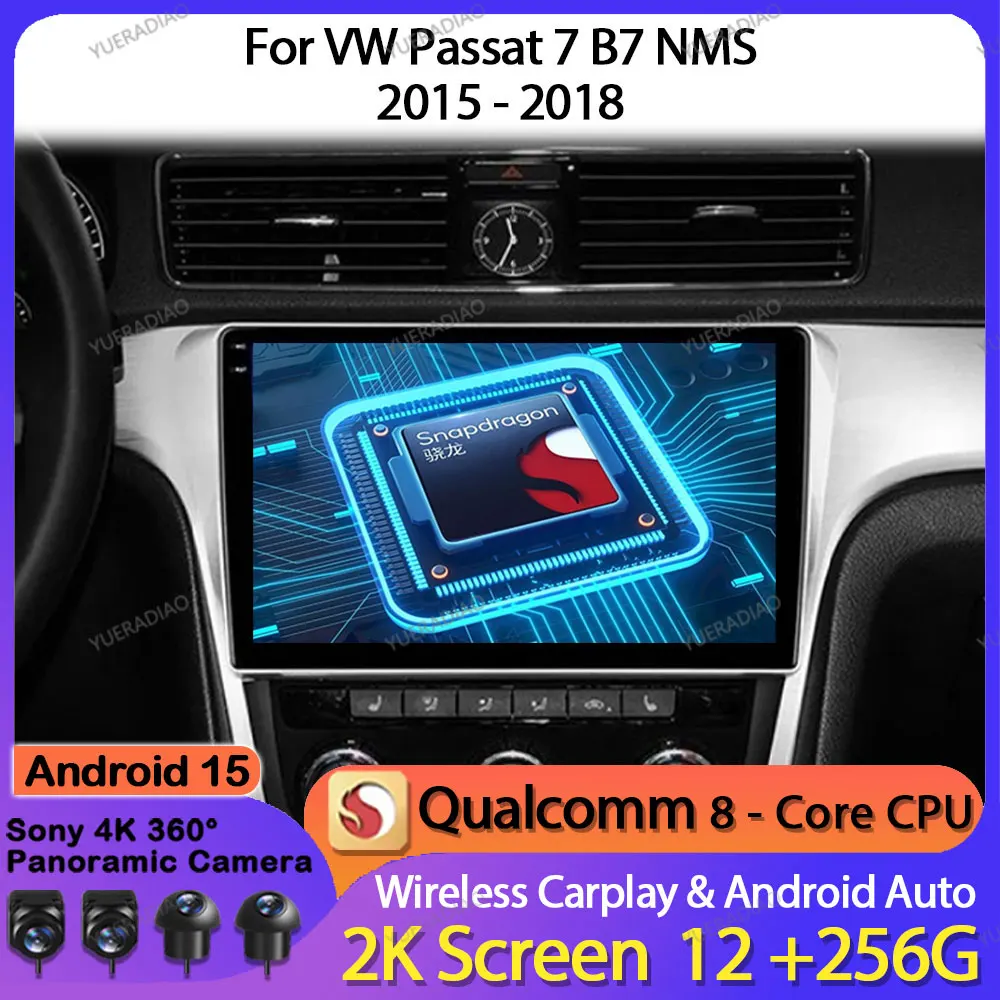 Автомобильный радиоприемник Android 15 для Volkswagen Passat 7 B7 NMS 2015-2018 Мультимедийный стерео видеоплеер 4G WIFI GPS NAVI QLED BT Qualcomm
Автомобильный радиоприемник Android 15 для Volkswagen Passat 7 B7 NMS 2015-2018 Мультимедийный стерео видеоплеер 4G WIFI GPS NAVI QLED BT Qualcomm
