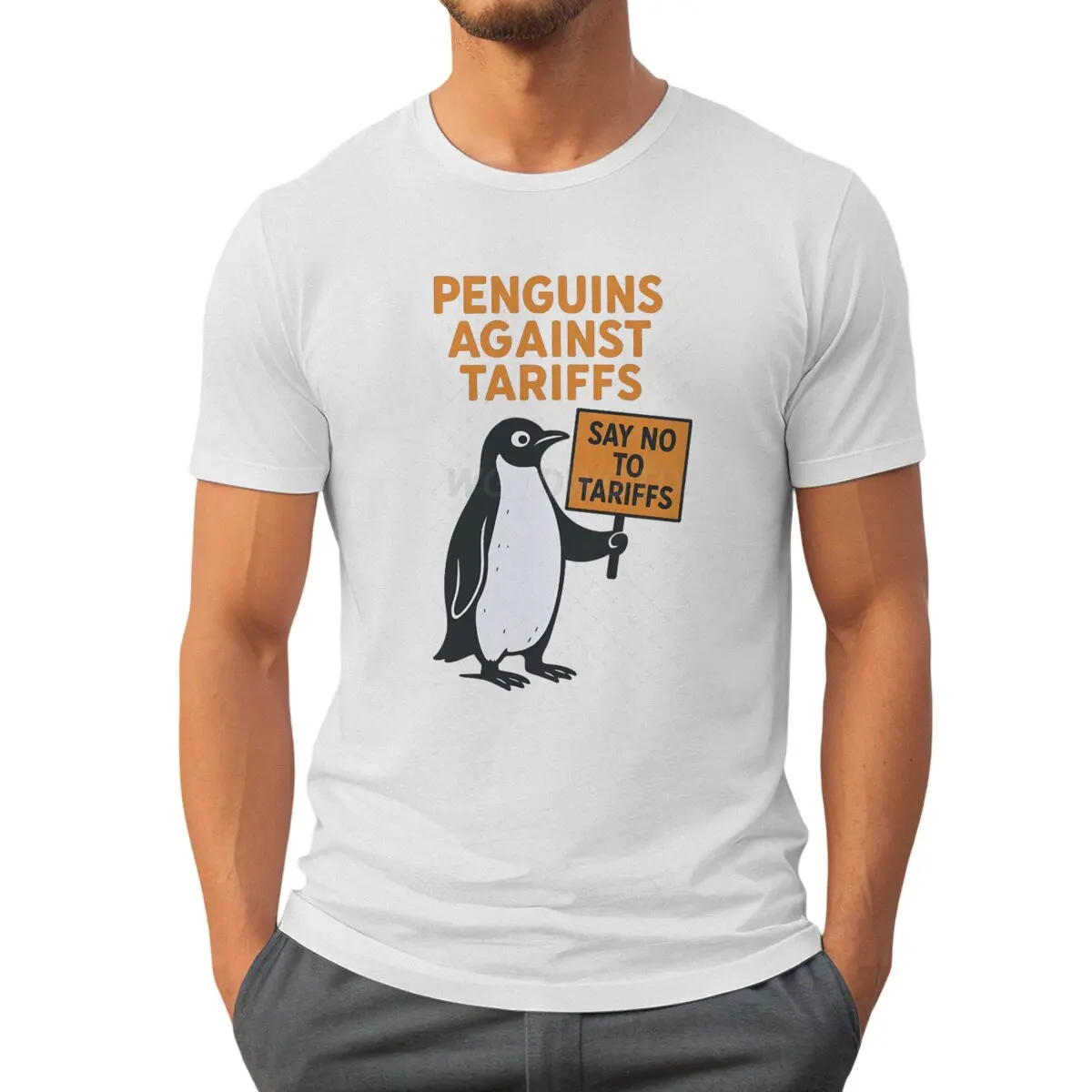 Penguins Against Tariffs Say No To Tariffs Printed T-Shirts Men Short Sleeve Crew Neck Tee Shirt Casual Summer Men Clothes Tops
Penguins Against Tariffs Say No To Tariffs Printed T-Shirts Men Short Sleeve Crew Neck Tee Shirt Casual Summer Men Clothes Tops