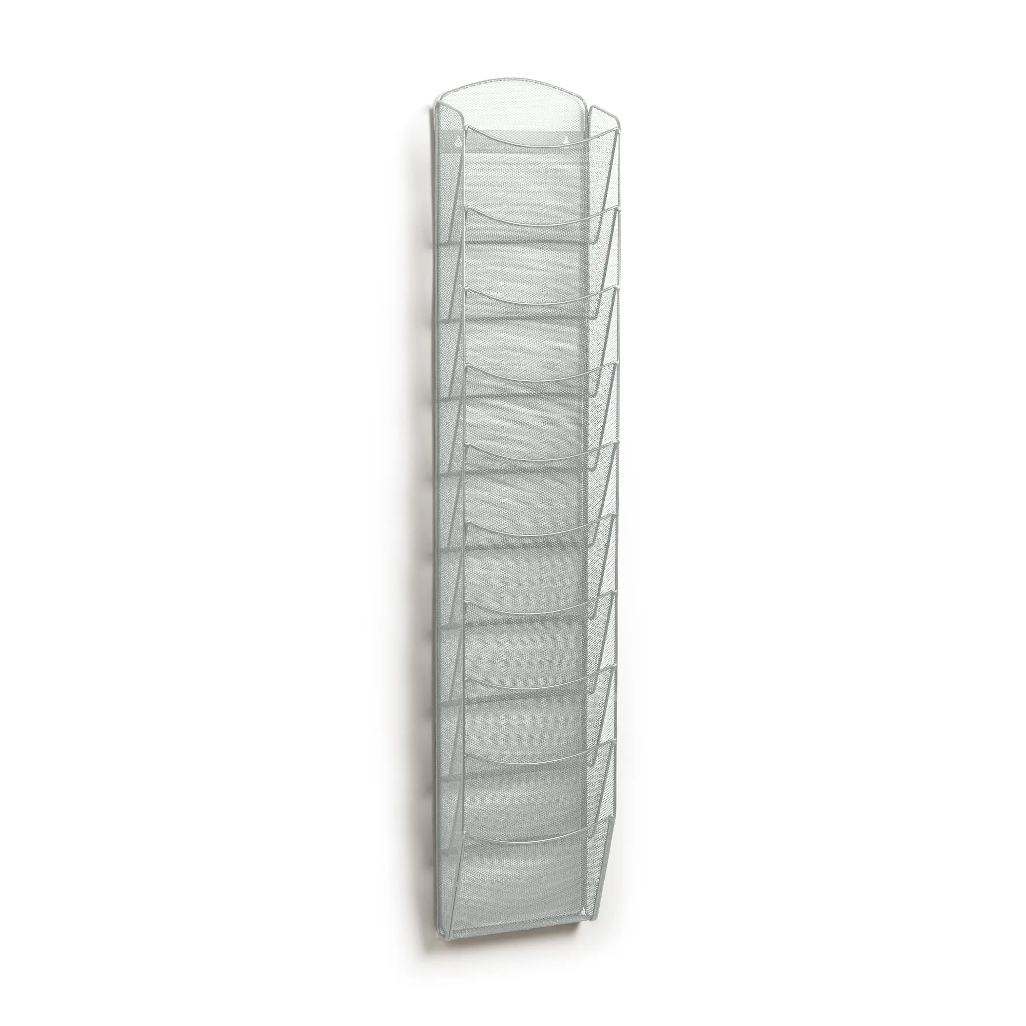 Mesh Wire Brochure Organizer With Ten Vertical Pockets, Commercial Steel Display Rack For Office Or Retail Use
Mesh Wire Brochure Organizer With Ten Vertical Pockets, Commercial Steel Display Rack For Office Or Retail Use