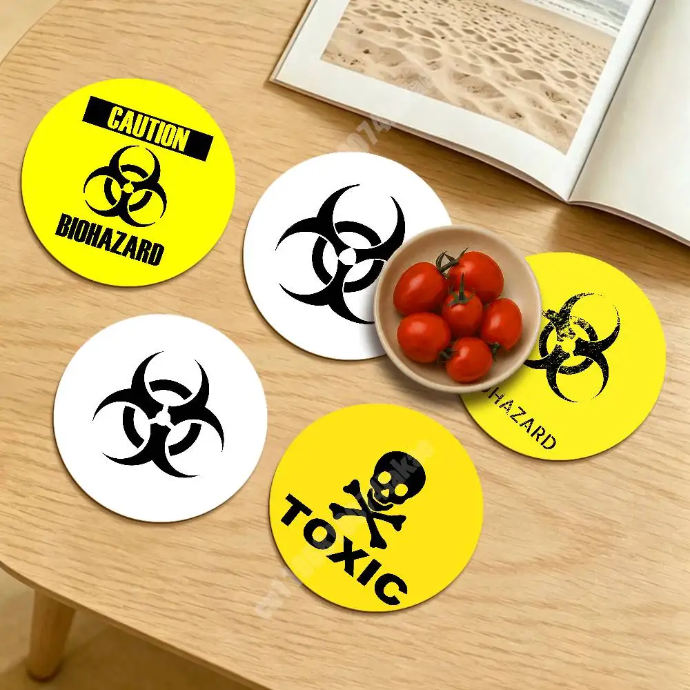 Biohazard Toxic Warning Logo Cool Round Coaster for Drink Cup Modern Workspace Touch Sustainable Lifestyle Decor
Biohazard Toxic Warning Logo Cool Round Coaster for Drink Cup Modern Workspace Touch Sustainable Lifestyle Decor