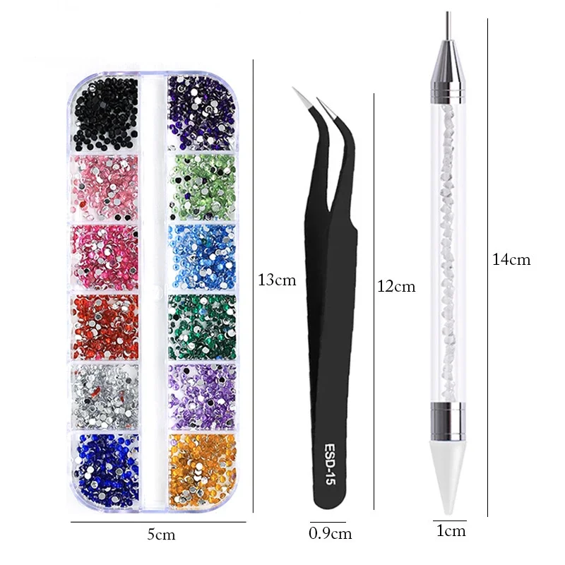 3Pcs/Set Nails Art Accesorios Multi-Size Rhinestones 3D Crystal DIY Decorations Glitter Crystal Rivet Gem 3D Nail Supplies
3Pcs/Set Nails Art Accesorios Multi-Size Rhinestones 3D Crystal DIY Decorations Glitter Crystal Rivet Gem 3D Nail Supplies